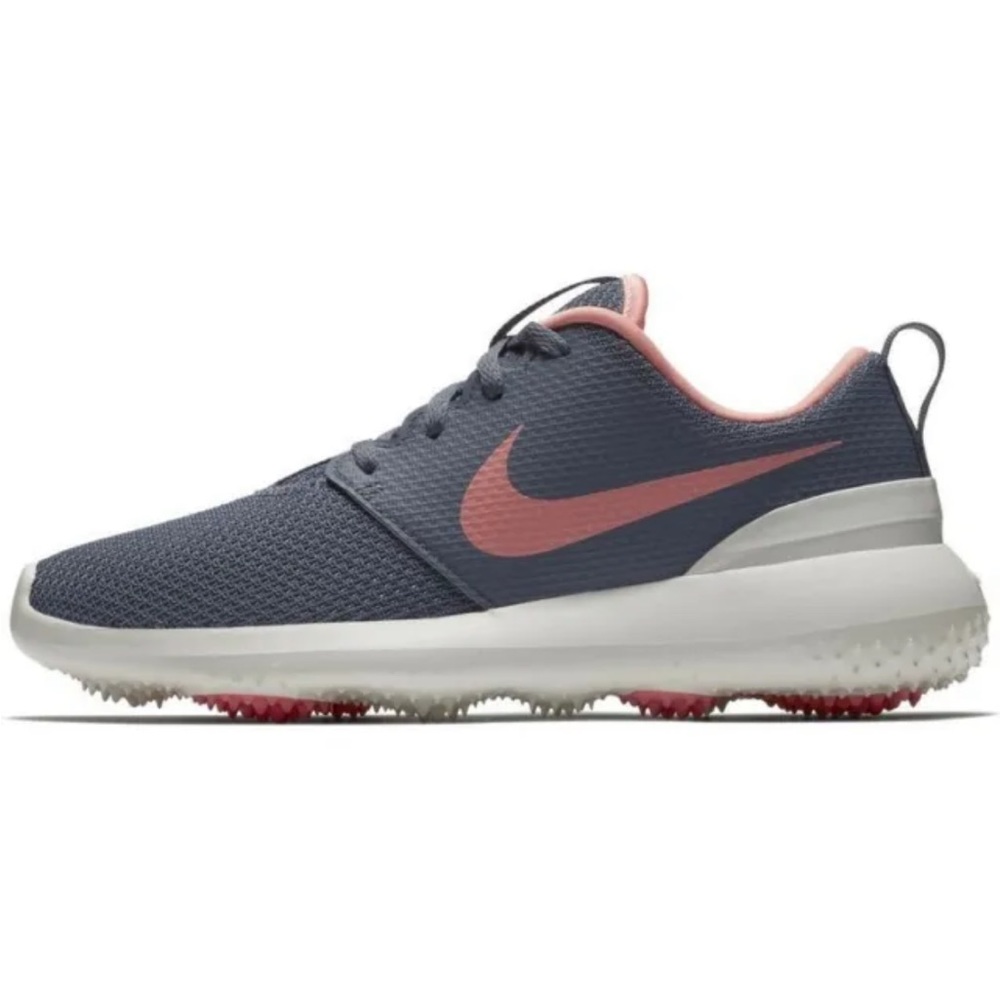 Nike Roche G Spikeless Golf Shoe Sneakers Charcoal Gray Coral Pink 10 women